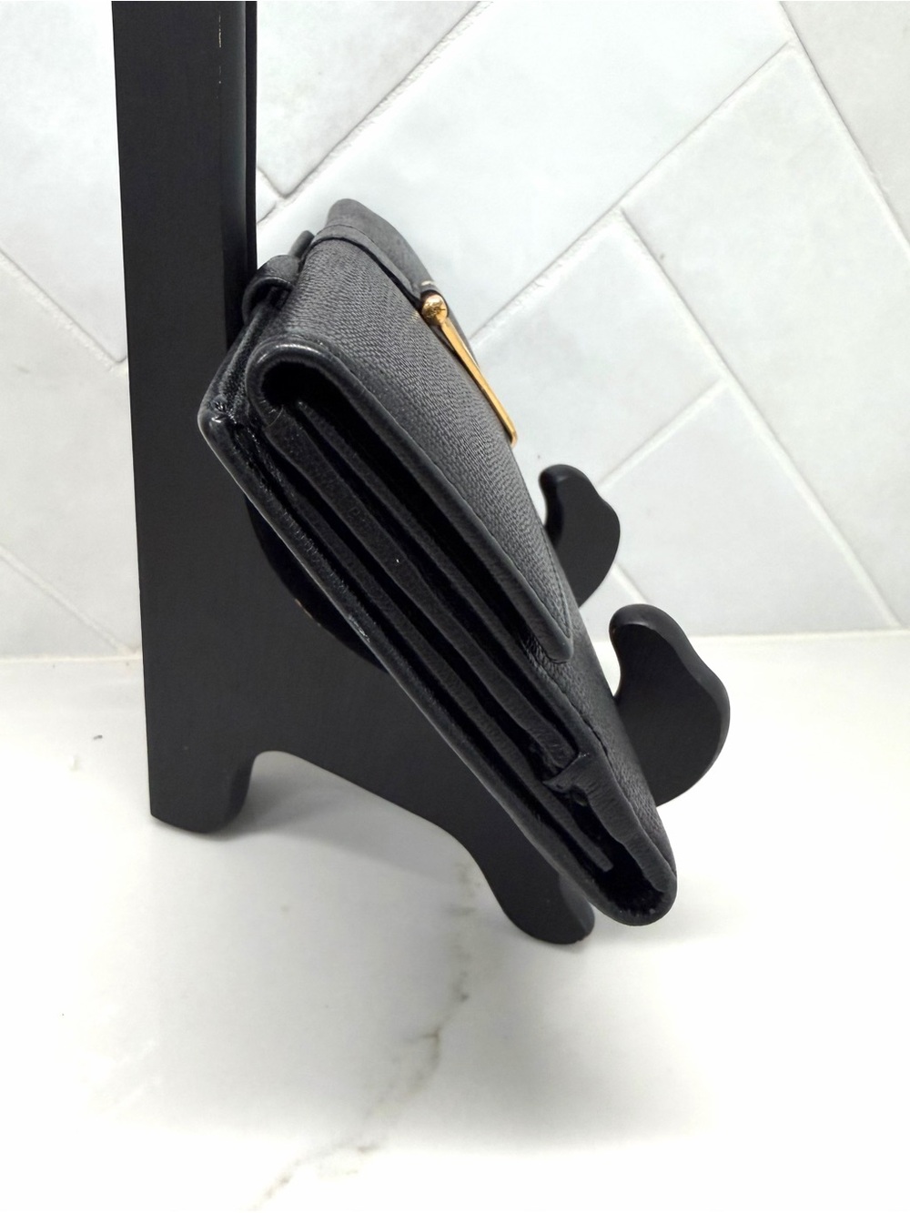YSL Y-Ligne Black Wallet & Dust Bag - Picture 6 of 9
